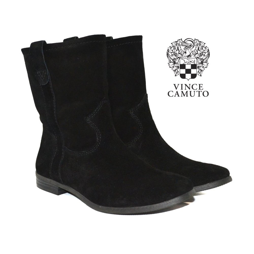 NWOT Vince Camuto Suede Leather Boots Black